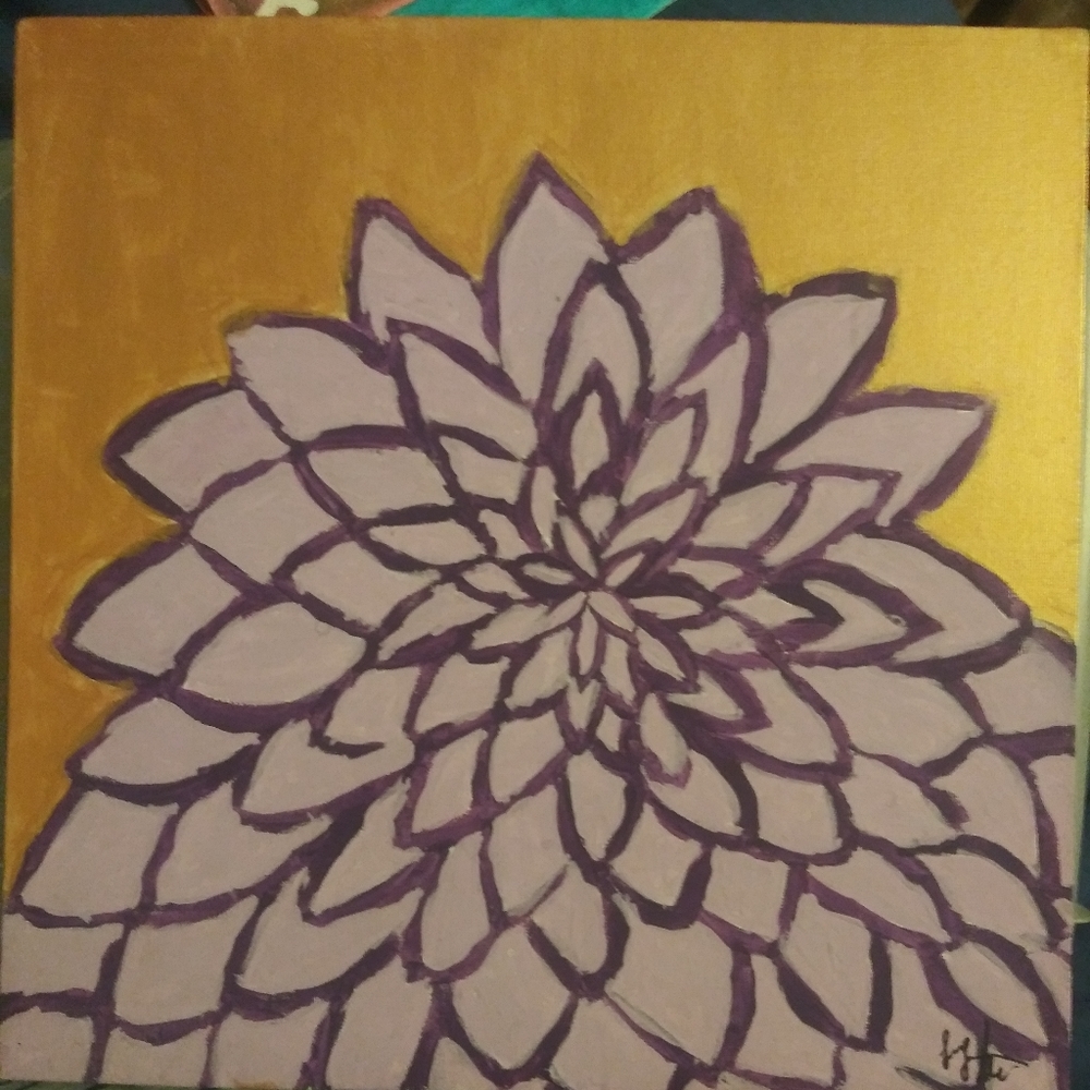 Acrylic painting on canvas board